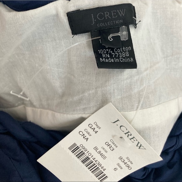 J.Crew 100% silk dress in navy size 6 - Picture 8 of 9